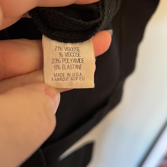 Theory size 4 viscose blue/black bodycon Marisca tank dress with side zip - Picture 6 of 9